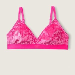 NWT VS Pink Velvet Pink Bralette